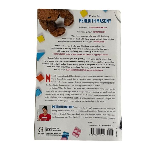 'Ask Me What's For Dinner One More Time' Paperback Book-Meredith Masony - Picture 2 of 5